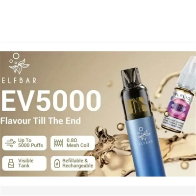 ELFBAR ने यूके में रीफिल करने योग्य इलेक्ट्रॉनिक सिगरेट EV5000 लॉन्च किया, की...