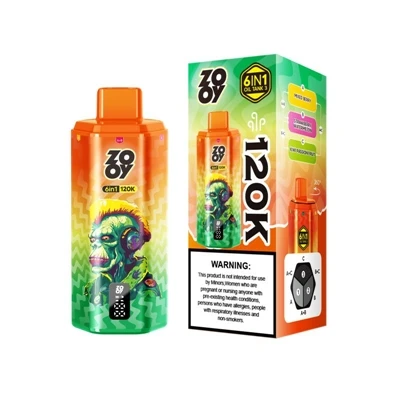 ZOOY 120K 6IN1: उच्च क्षमता के उपयोग के लिए प्रीमियम मल्टी{3}फ्लेवर डिस्पोजेब...