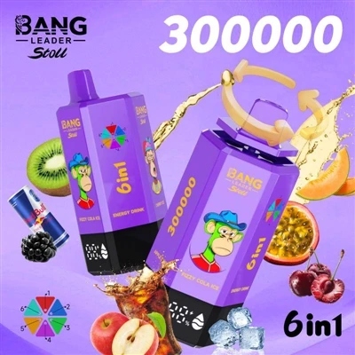 बैंग लीडर 300000: डिस्पोजेबल ई-सिगरेट की अगली पीढ़ी का पूर्ण रूप।