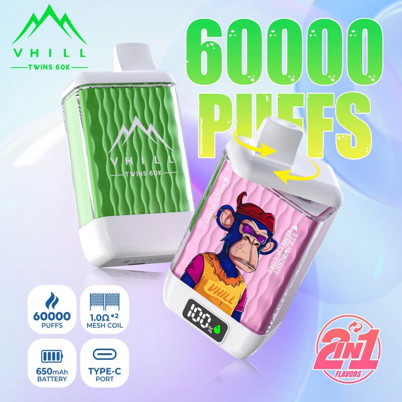 विहिल ट्विन्स 60000 डिस्पोजेबल ई{{1}सिगरेट: हाई पफ काउंट के युग में स्ट्रक्चर...