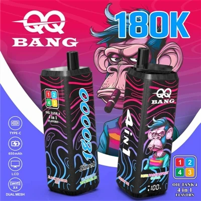 QQ BANG 180K - मल्टी-फ्लेवर डिस्पोजेबल इलेक्ट्रॉनिक सिगरेट में नया ट्रेंडसेटर
